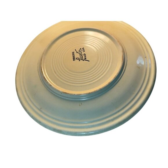 Vintage Fiesta Ware HLC Ivory Cream Plate 9 1/2" READ LOTS OF WEAR - Picture 11 of 11